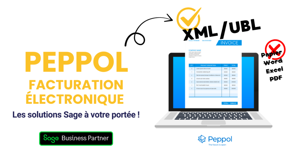 Comment répondre à la facturation éléctronique PEPPOL via les solutions Sage BOB & Sage Cloud Demat Invoicing