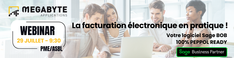 29/07 PME/ASBL - Facturation électronique via PEPPOL en pratique - Sage BOB & Sage Cloud Demat invoicing
